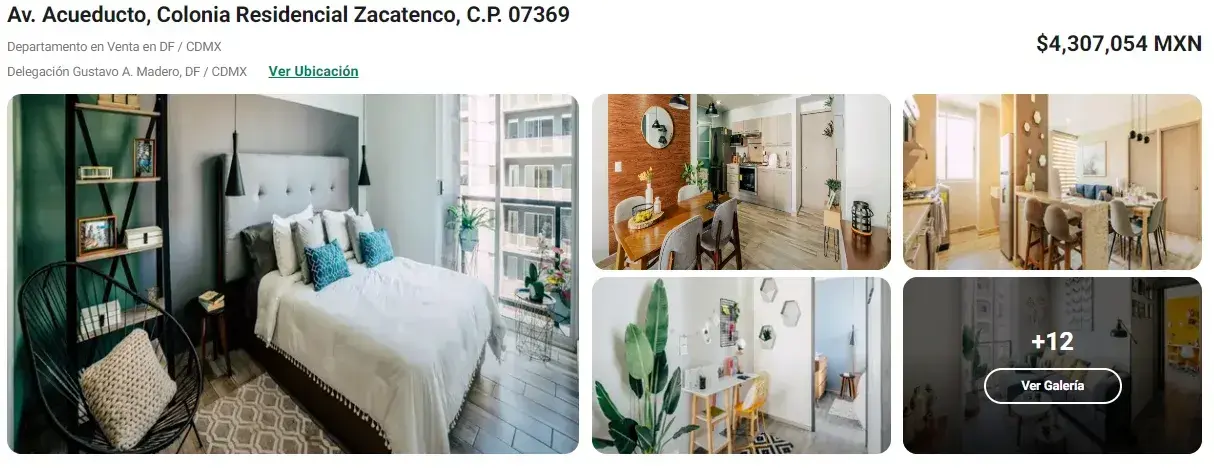 Ejemplo de anuncio de venta de casa