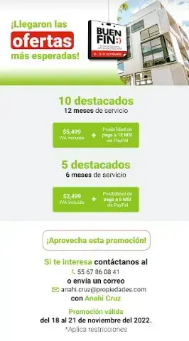 Ofertas del Buen Fin de Propiedades.com