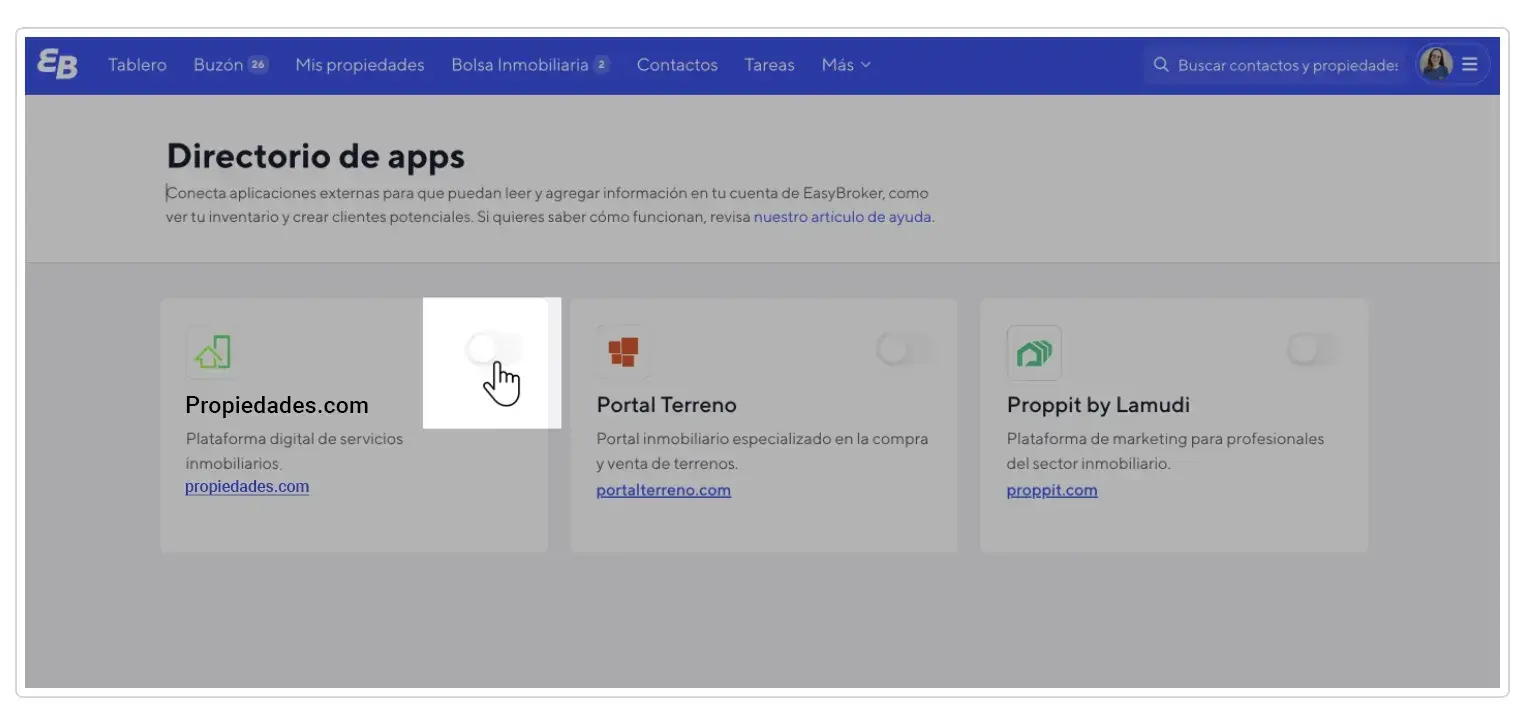 Directorio de Apps de EasyBroker