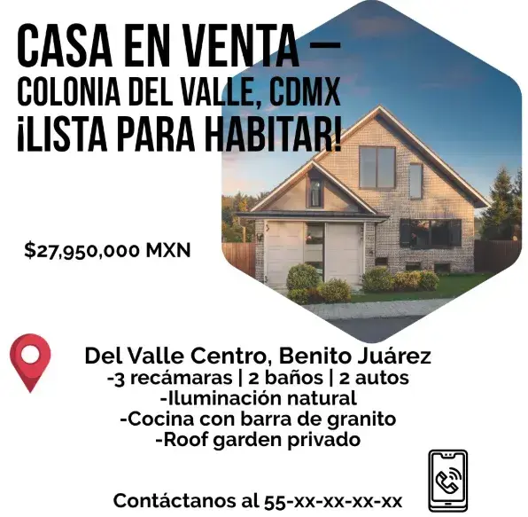 Ejemplo de un anuncio clasificado