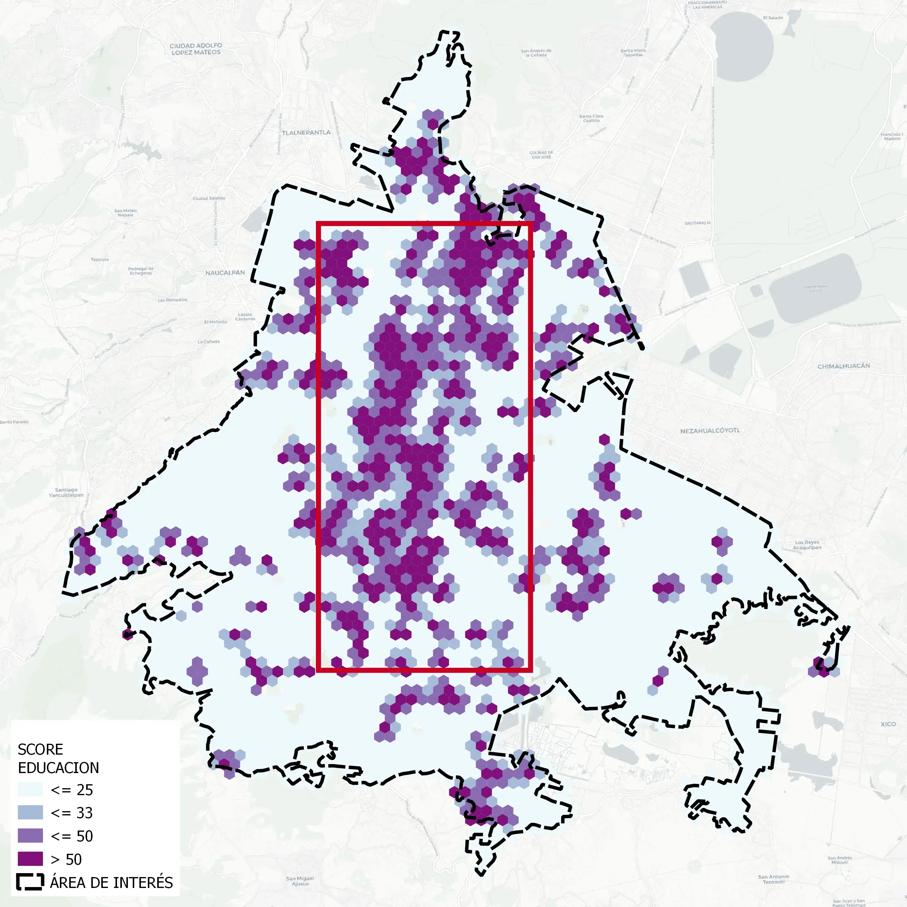 Estudio del mercado inmobiliario: Mapa de lugares de interés en CDMX - Educación