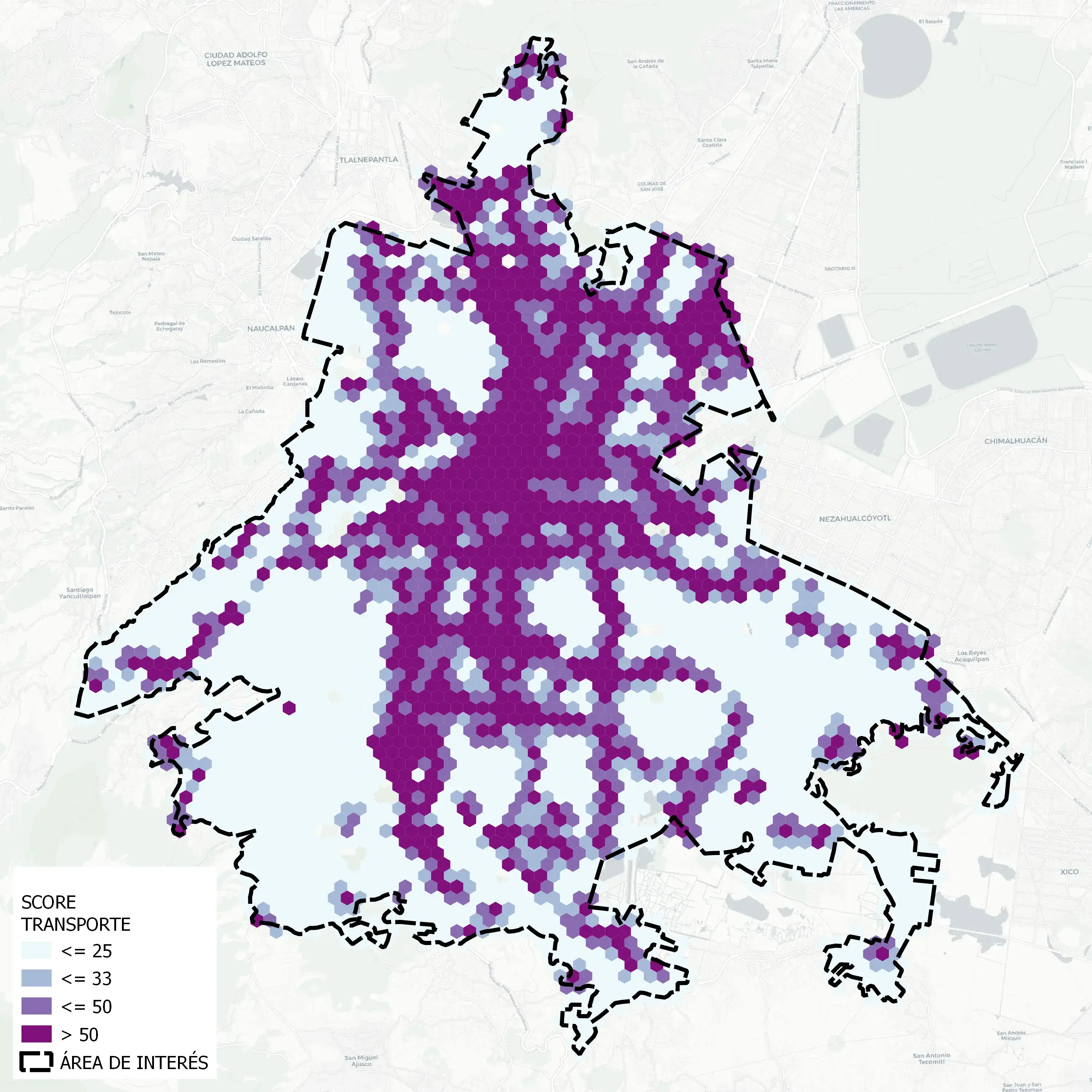 Estudio del mercado inmobiliario: Mapa de lugares de interés en CDMX - Transporte