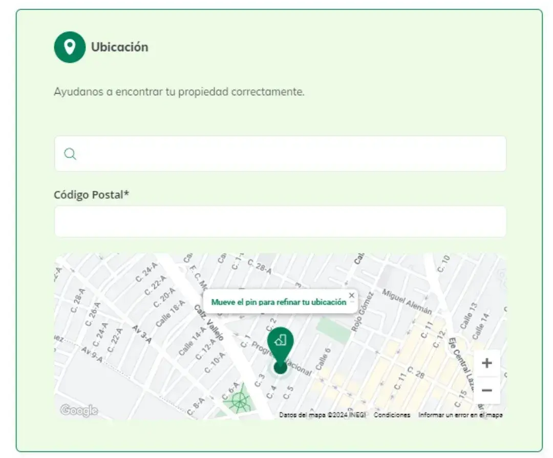 Ejemplo avalúo de casa